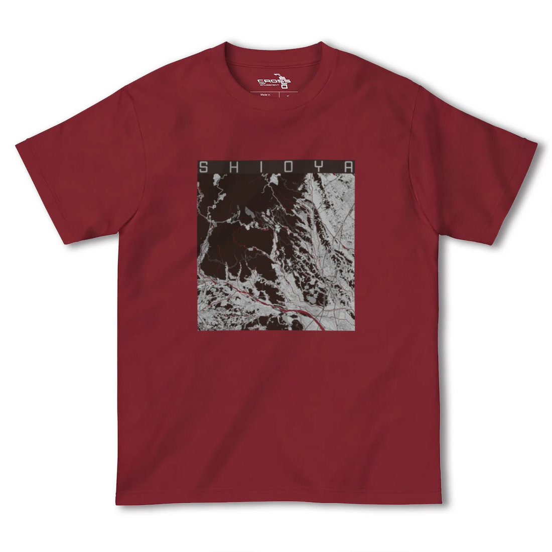 【塩谷(栃木県)】地図柄ヘビーウェイトTシャツ