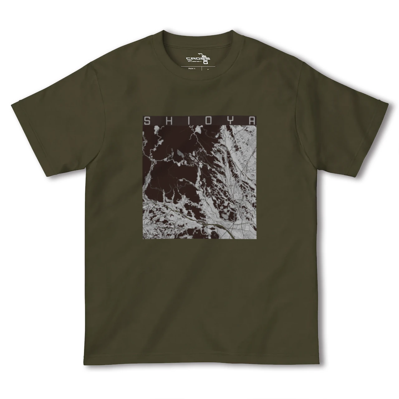 【塩谷(栃木県)】地図柄ヘビーウェイトTシャツ