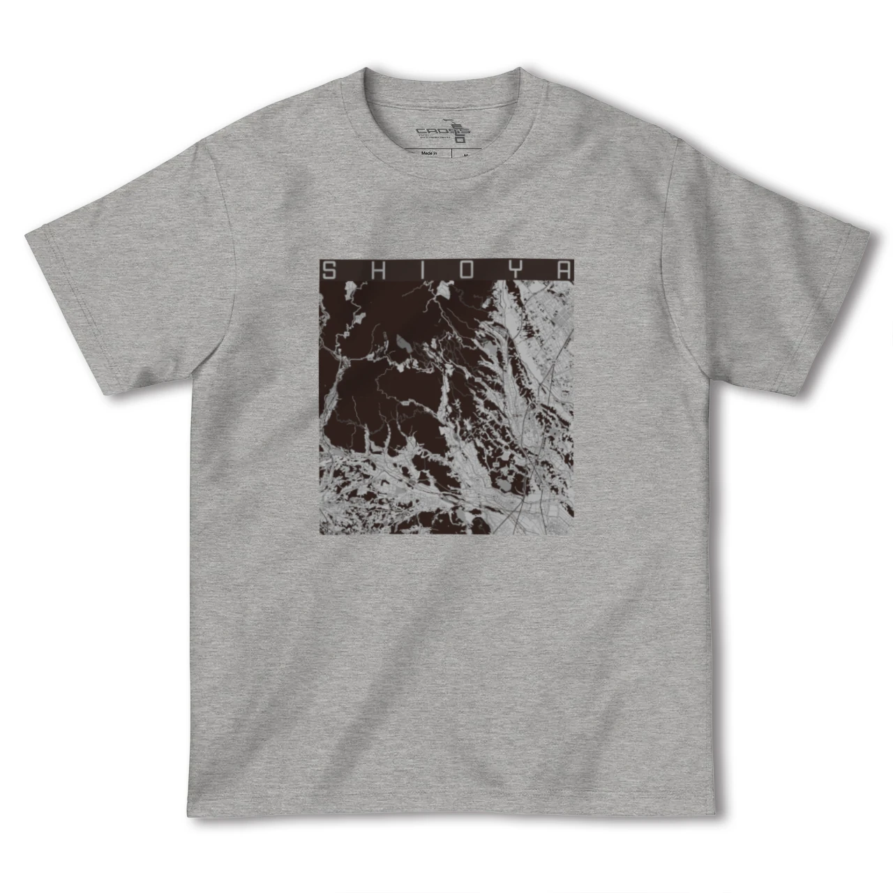 【塩谷(栃木県)】地図柄ヘビーウェイトTシャツ