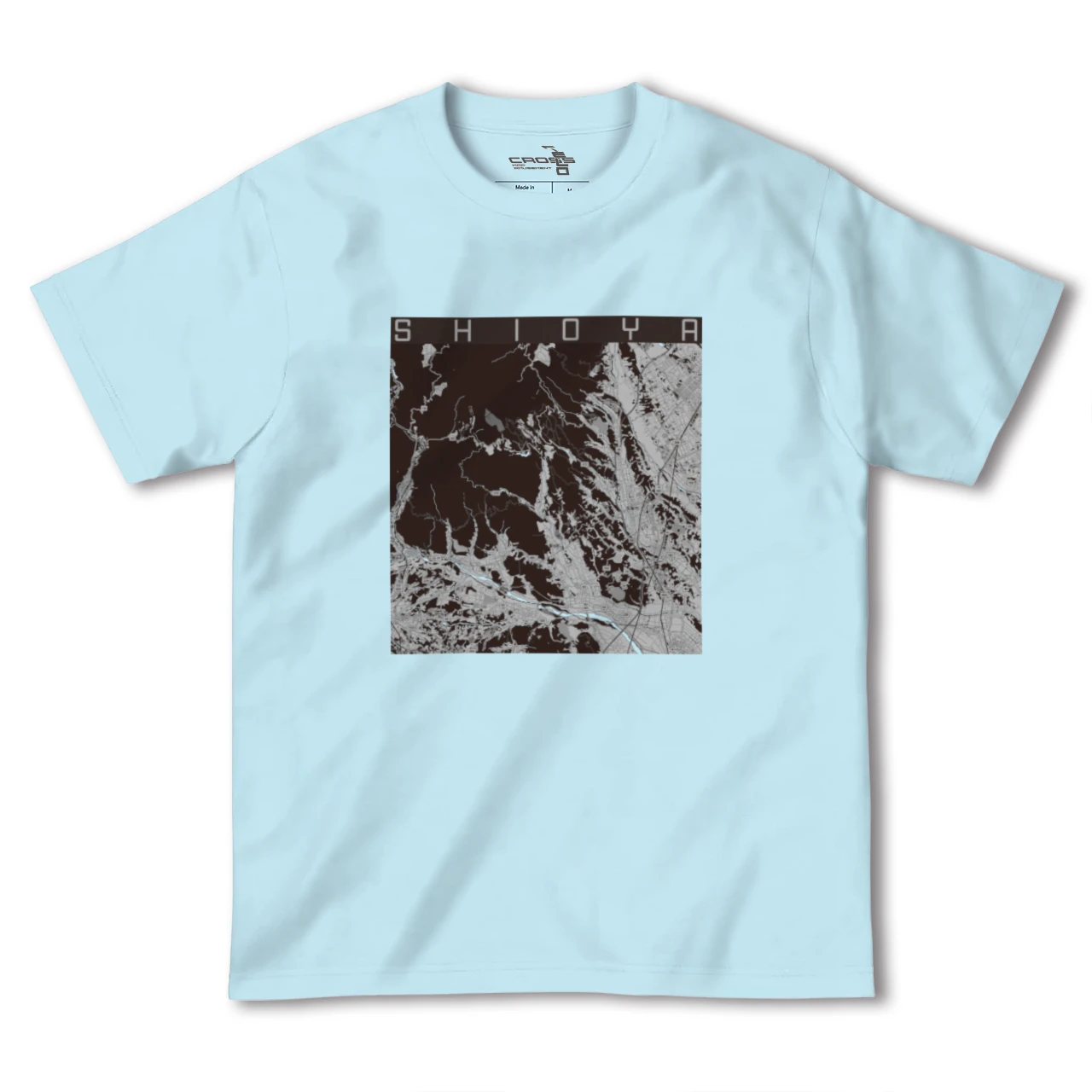 【塩谷(栃木県)】地図柄ヘビーウェイトTシャツ