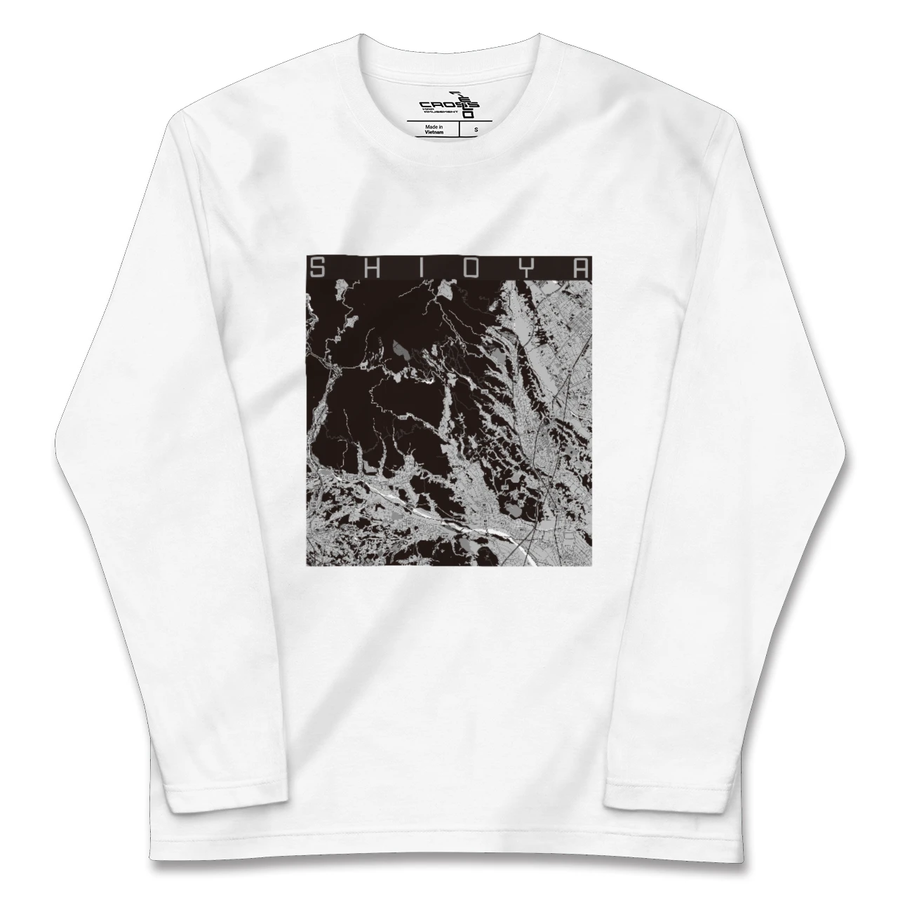 【塩谷(栃木県)】地図柄ロングスリーブTシャツ