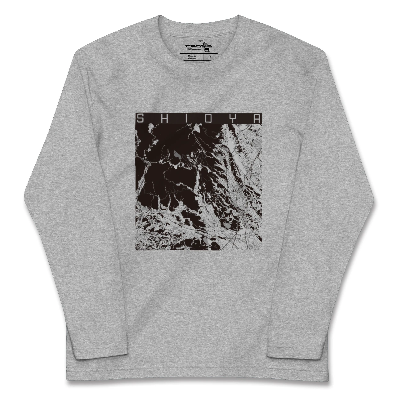 【塩谷(栃木県)】地図柄ロングスリーブTシャツ