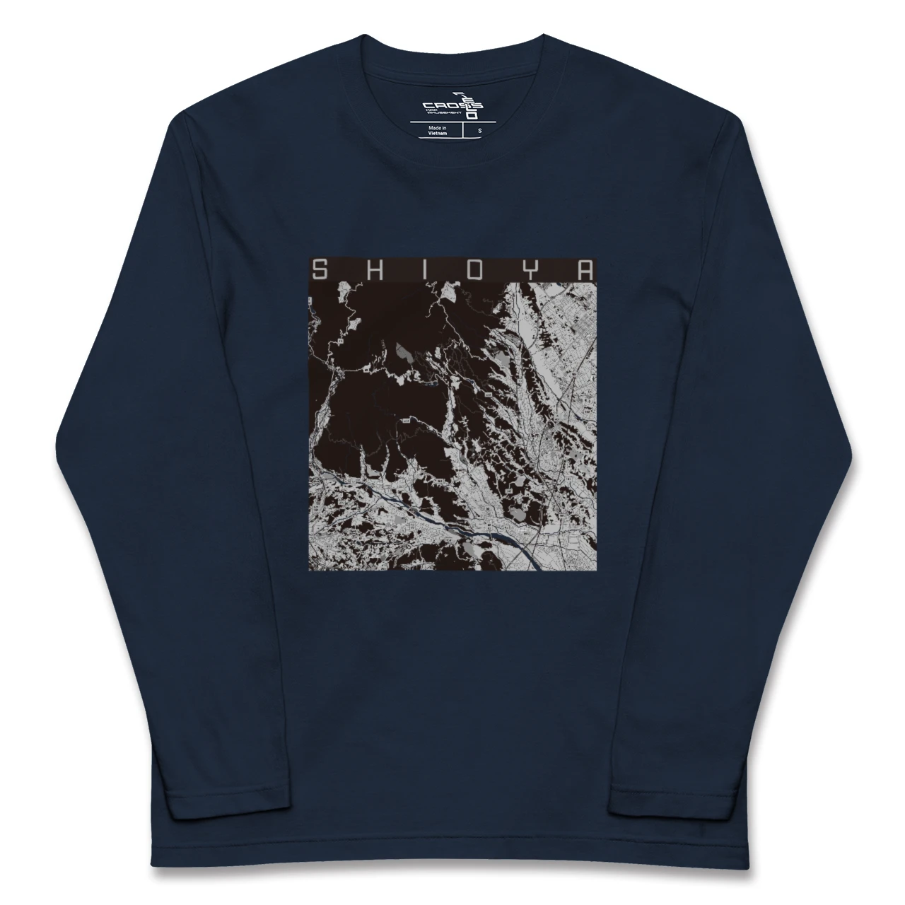 【塩谷(栃木県)】地図柄ロングスリーブTシャツ