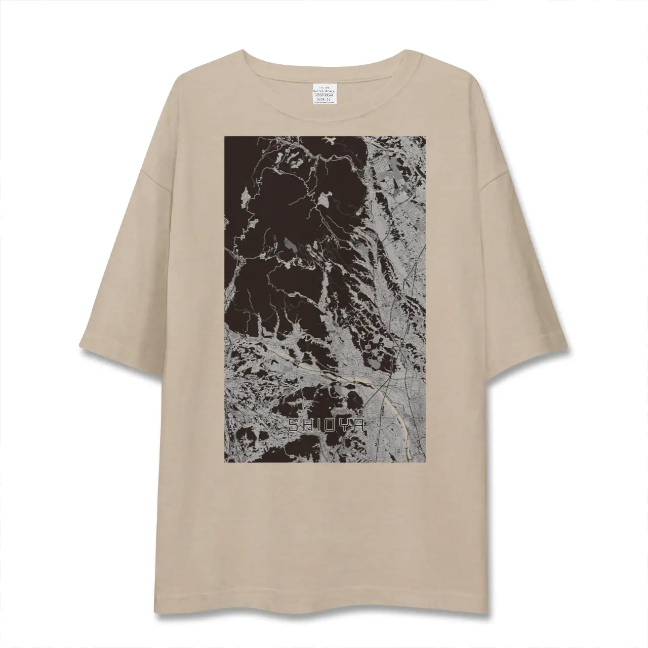【塩谷(栃木県)】地図柄ビッグシルエットTシャツ