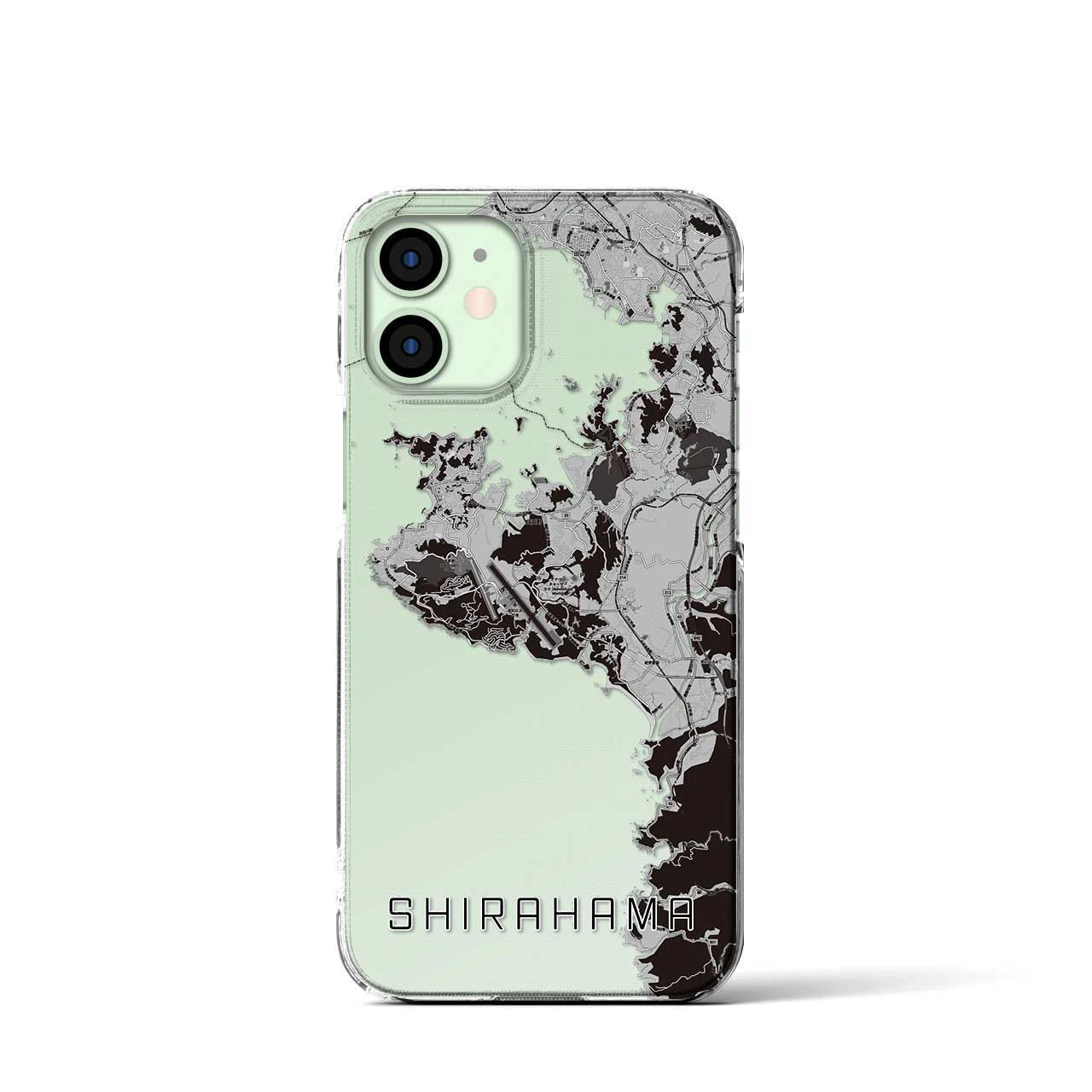 【白浜(和歌山県)】地図柄iPhoneケース(クリアタイプ)