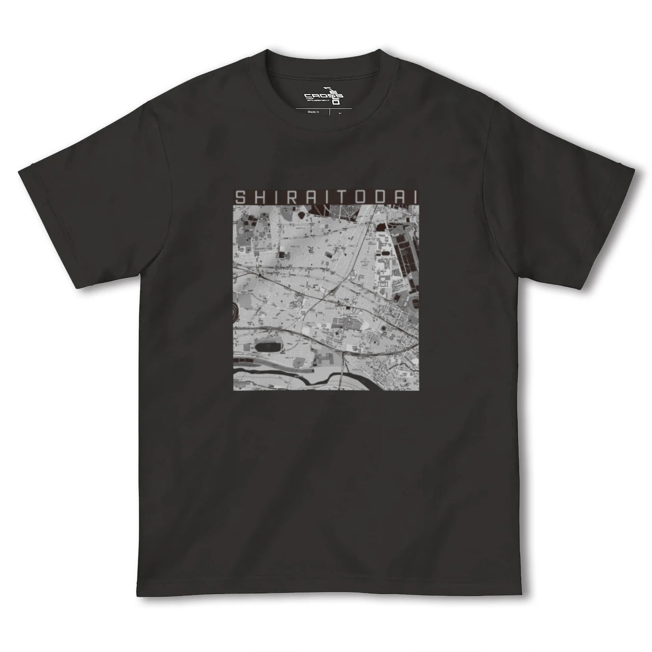 【白糸台(東京都)】地図柄ヘビーウェイトTシャツ