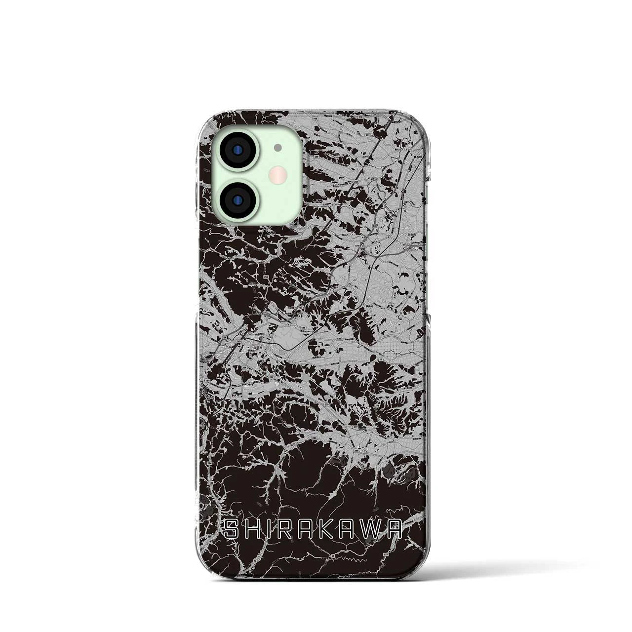 【白河(福島県)】地図柄iPhoneケース(クリアタイプ)