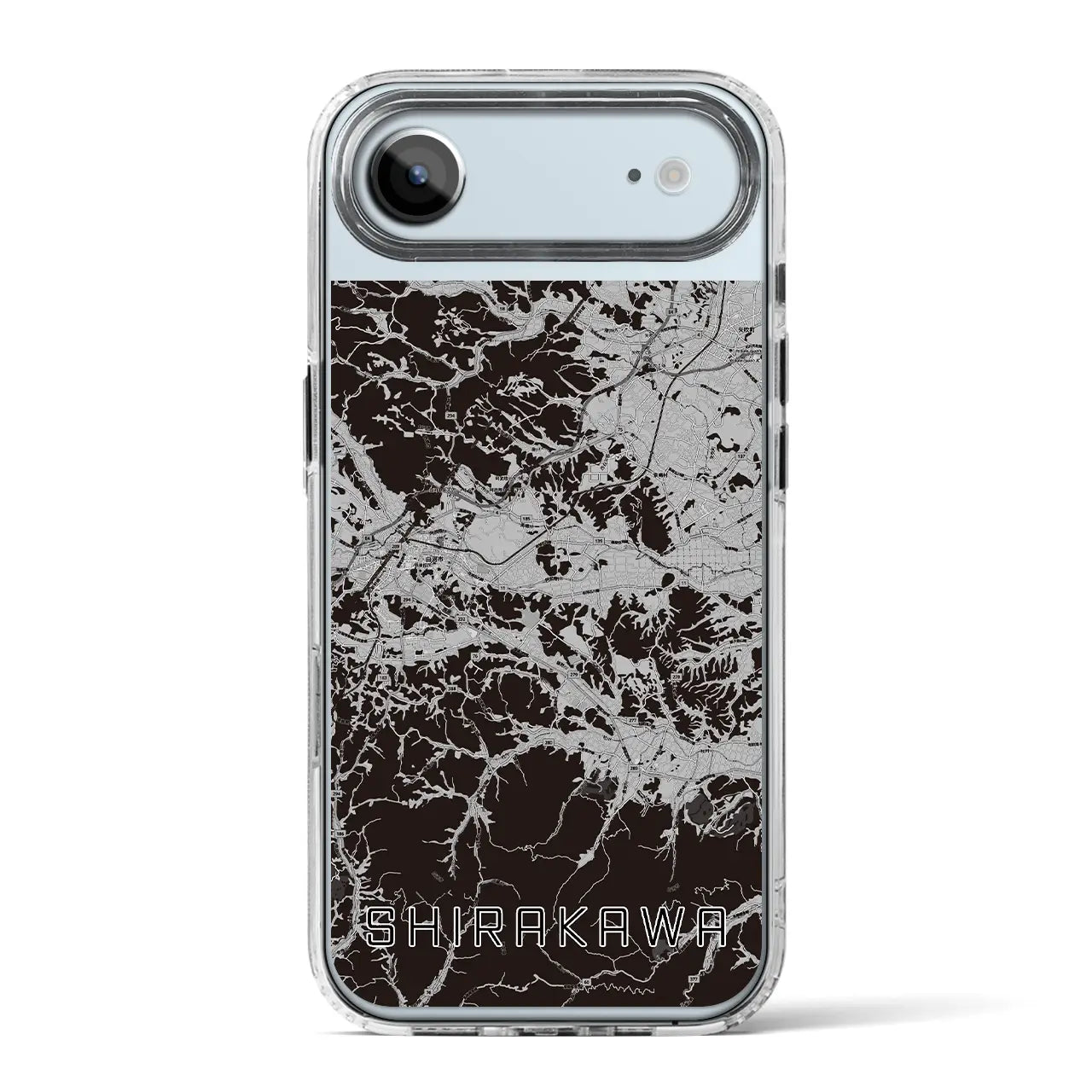 【白河(福島県)】地図柄iPhoneケース(MagSafeタイプ)