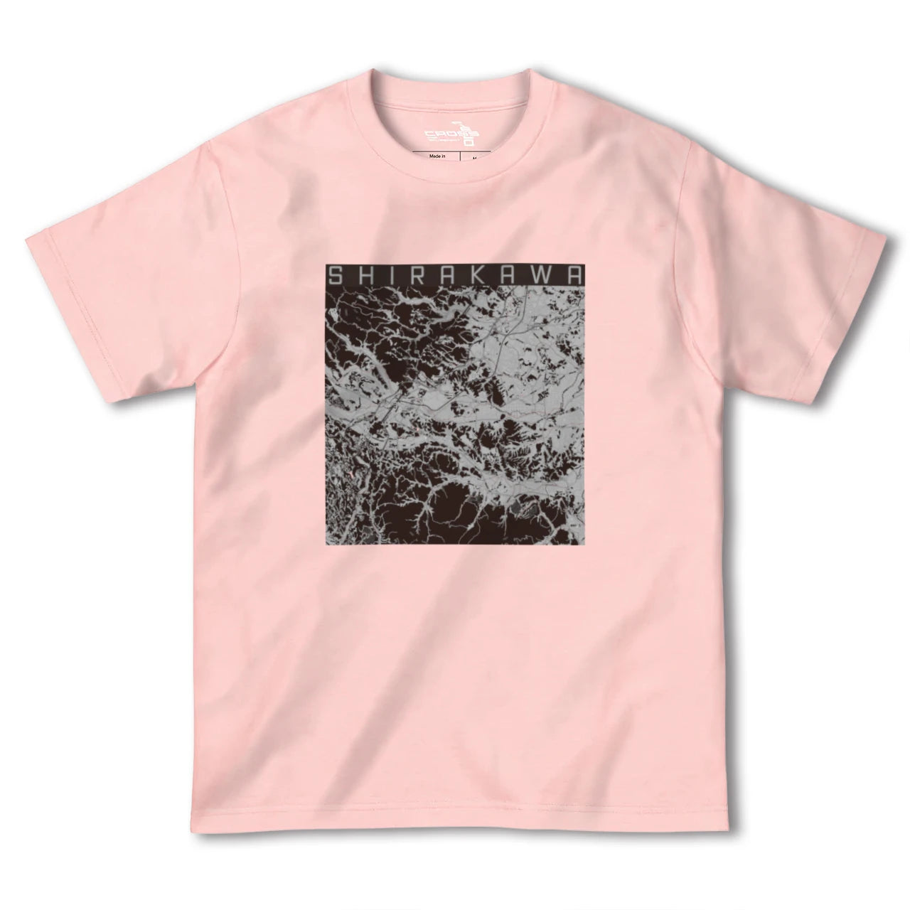 【白河(福島県)】地図柄ヘビーウェイトTシャツ