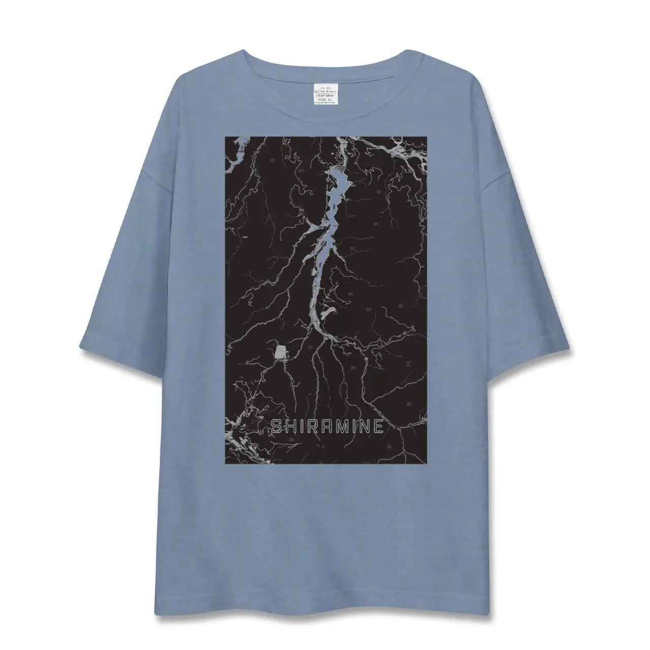 【白峰(石川県)】地図柄ビッグシルエットTシャツ