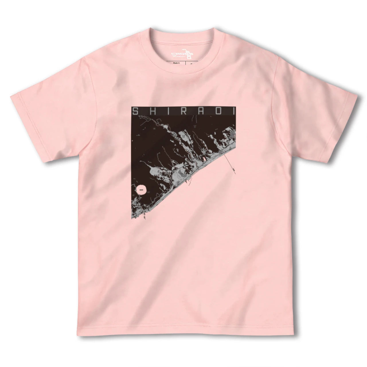 【白老(北海道)】地図柄ヘビーウェイトTシャツ