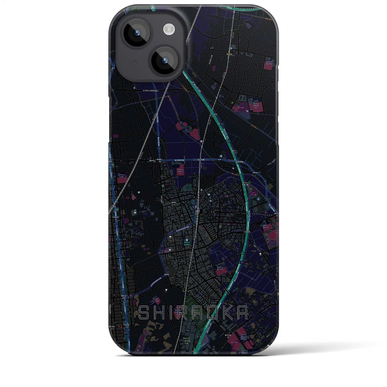 【白岡(埼玉県)】地図柄iPhoneケース(バックカバータイプ)