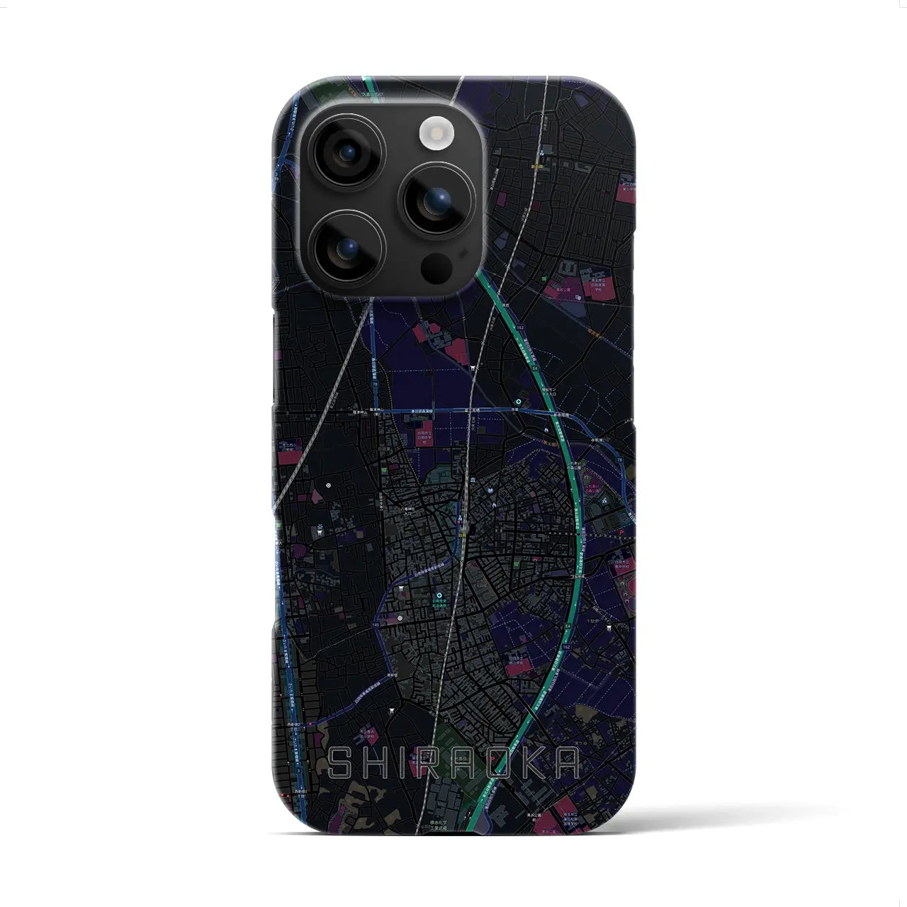 【白岡(埼玉県)】地図柄iPhoneケース(バックカバータイプ)