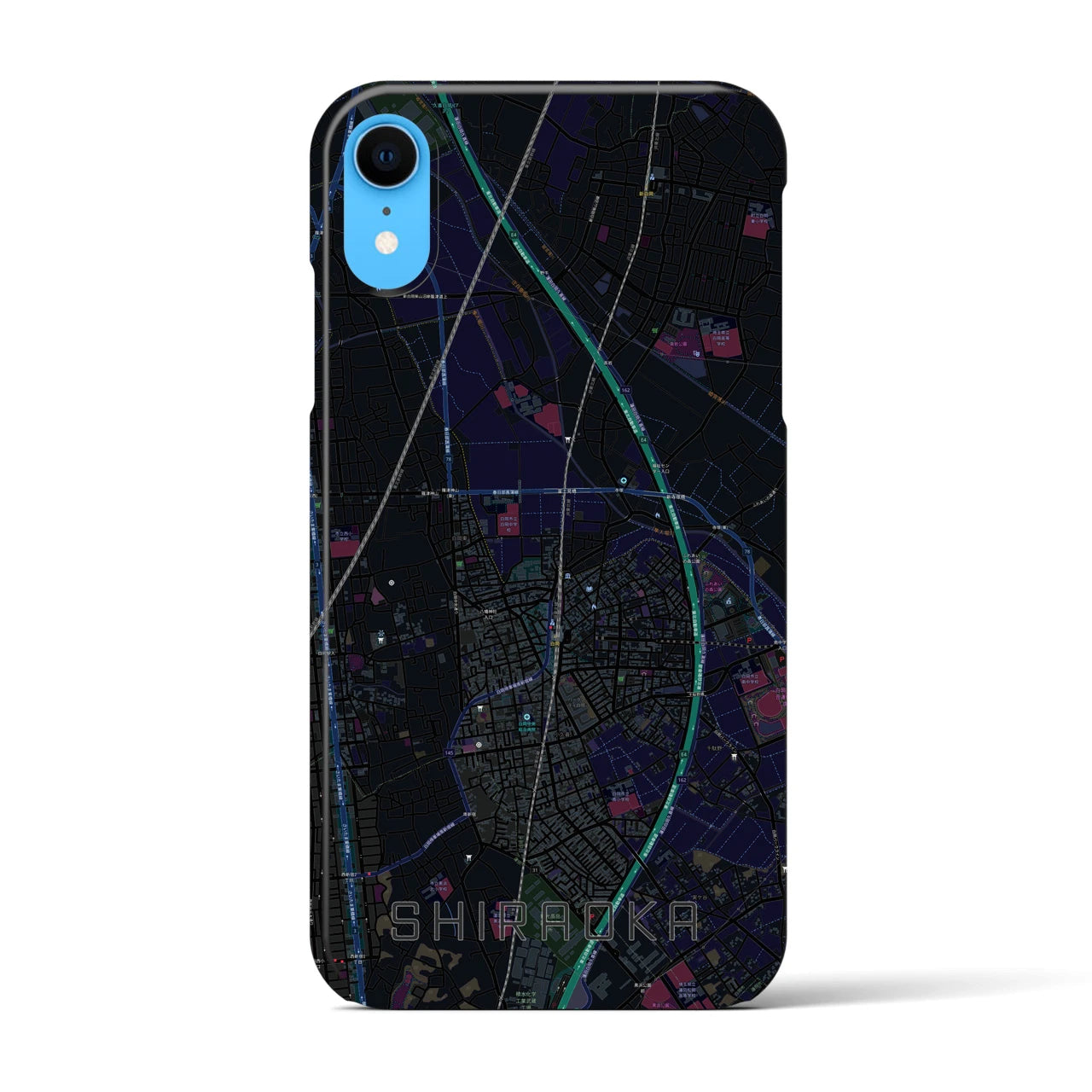 【白岡(埼玉県)】地図柄iPhoneケース(バックカバータイプ)