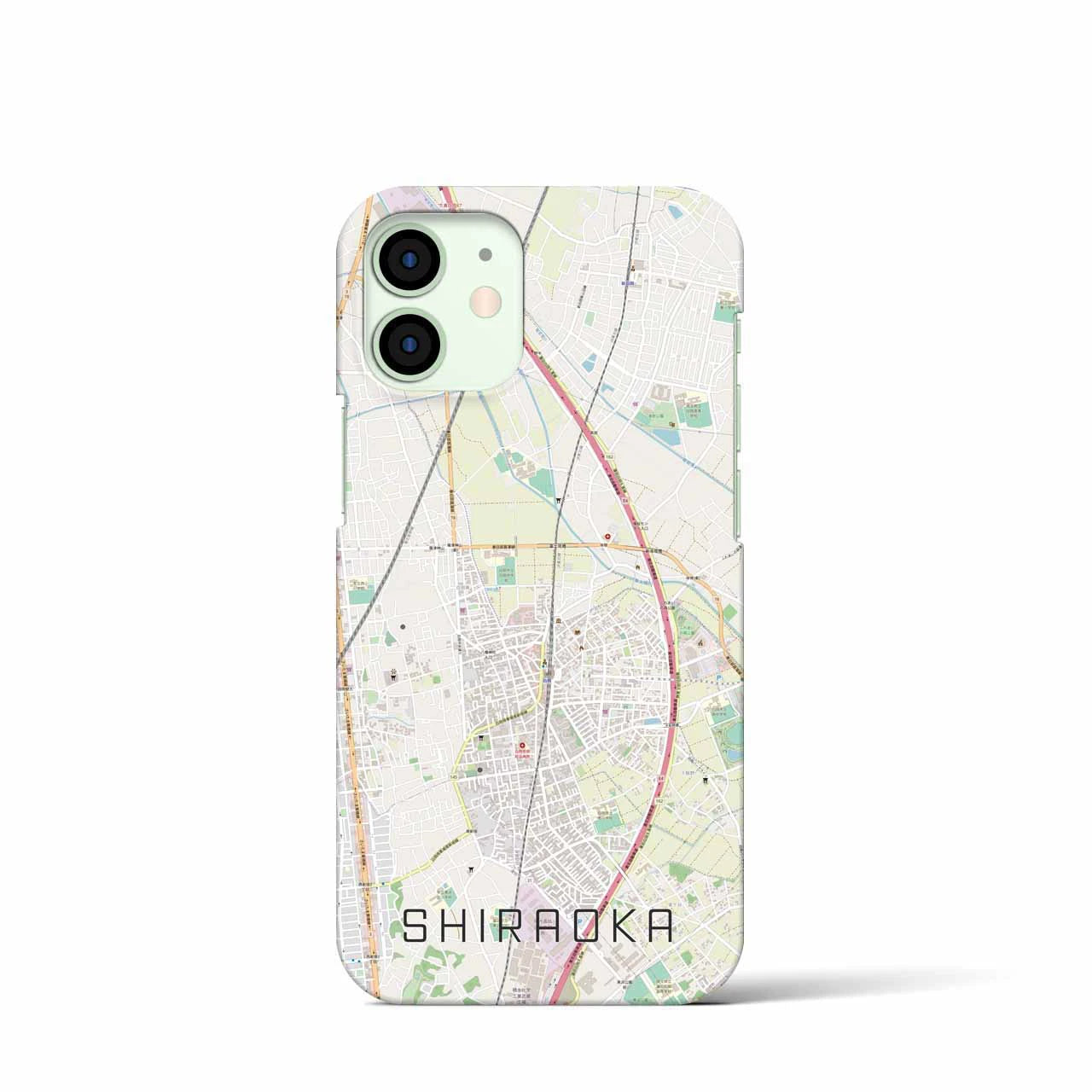 【白岡(埼玉県)】地図柄iPhoneケース(バックカバータイプ)