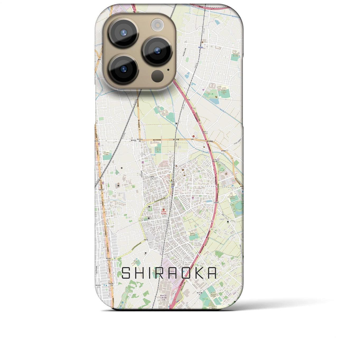 【白岡(埼玉県)】地図柄iPhoneケース(バックカバータイプ)