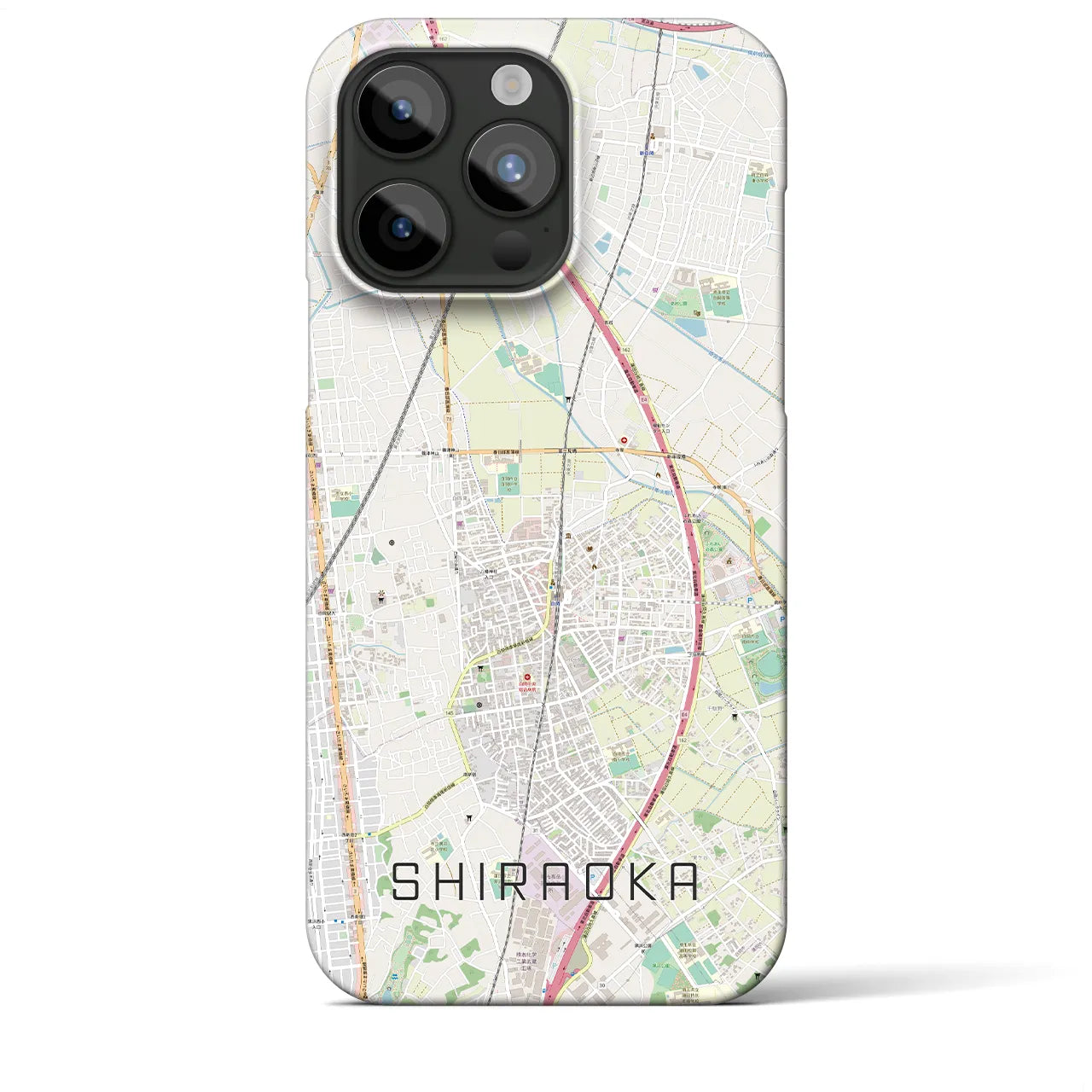 【白岡(埼玉県)】地図柄iPhoneケース(バックカバータイプ)