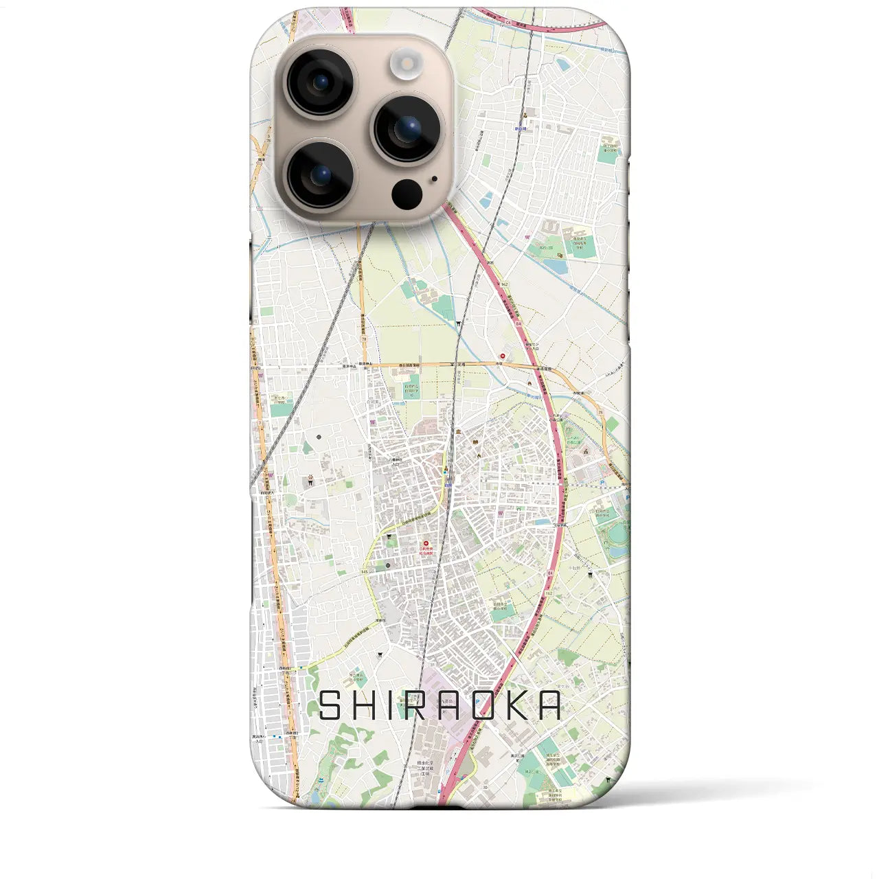 【白岡(埼玉県)】地図柄iPhoneケース(バックカバータイプ)