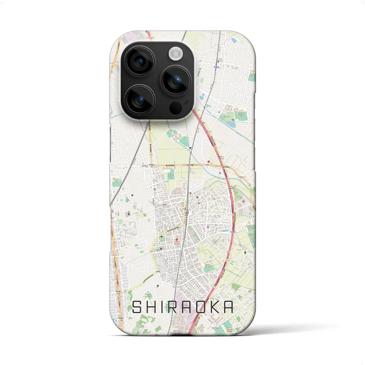 【白岡(埼玉県)】地図柄iPhoneケース(バックカバータイプ)
