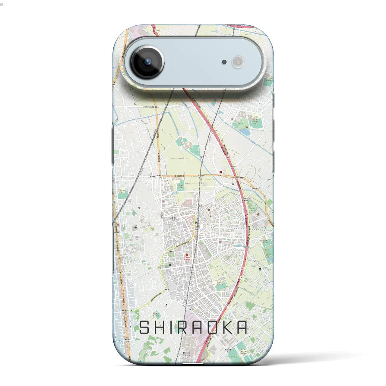 【白岡(埼玉県)】地図柄iPhoneケース(バックカバータイプ)