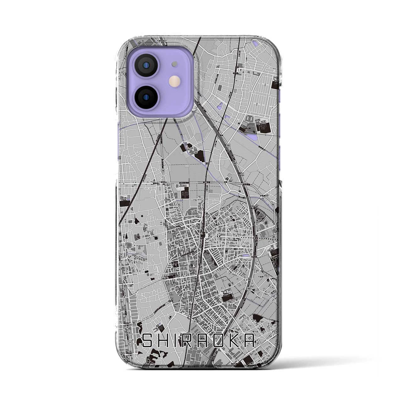 【白岡(埼玉県)】地図柄iPhoneケース(クリアタイプ)