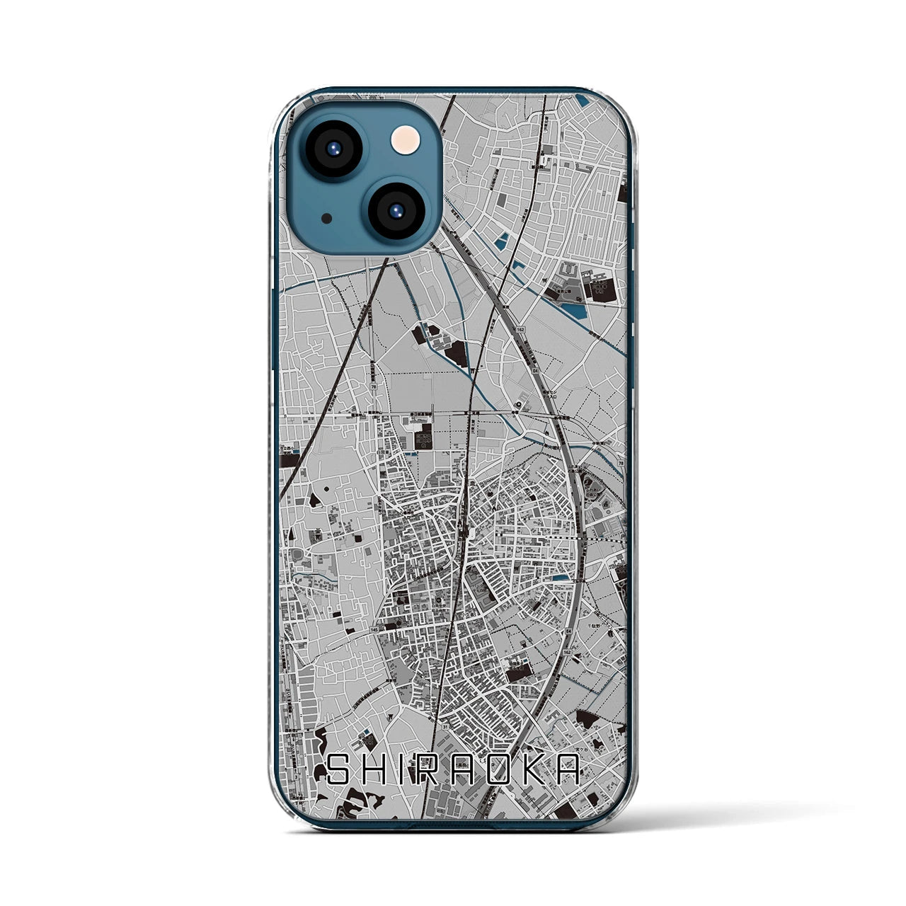 【白岡(埼玉県)】地図柄iPhoneケース(クリアタイプ)