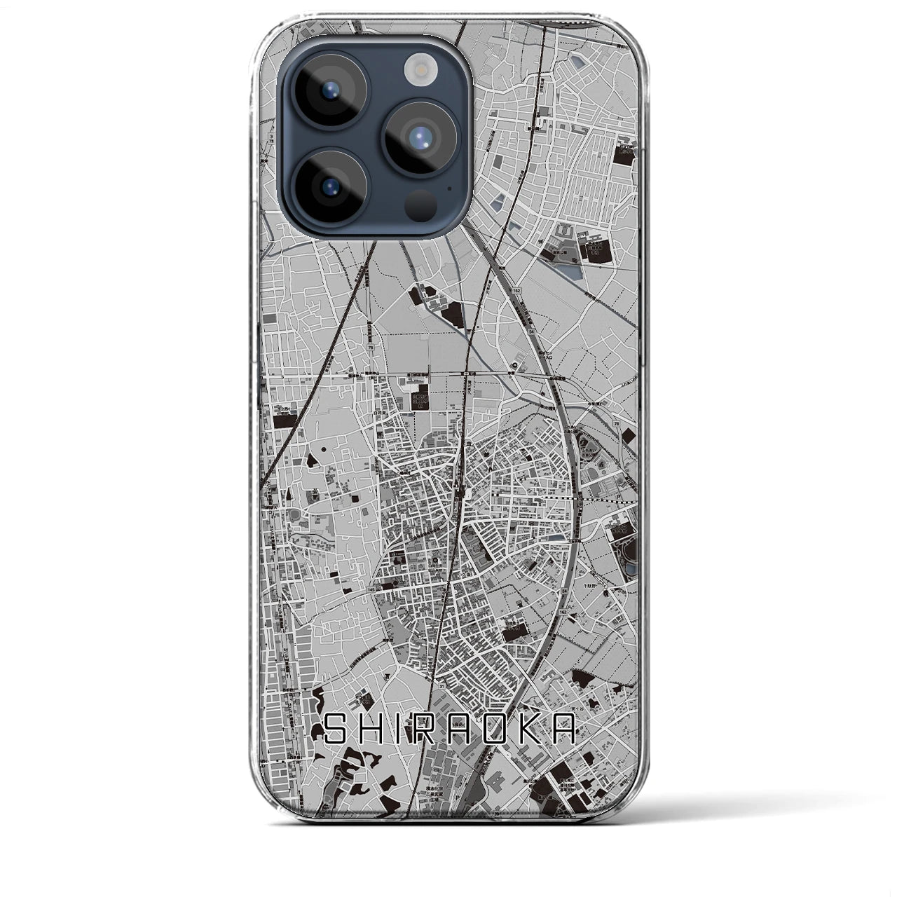 【白岡(埼玉県)】地図柄iPhoneケース(クリアタイプ)