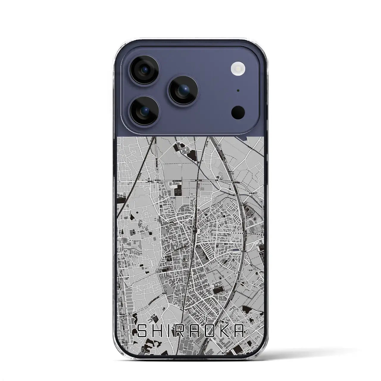 【白岡(埼玉県)】地図柄iPhoneケース(クリアタイプ)