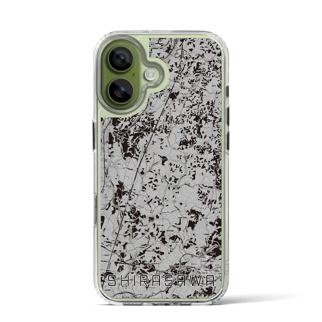 【白沢(福島県)】地図柄iPhoneケース(MagSafeタイプ)