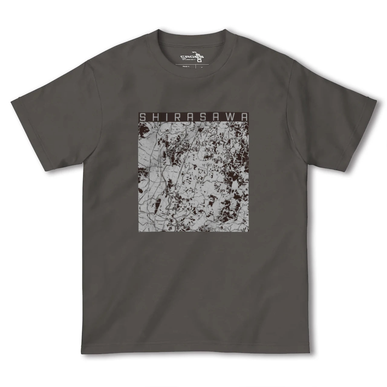 【白沢(福島県)】地図柄ヘビーウェイトTシャツ
