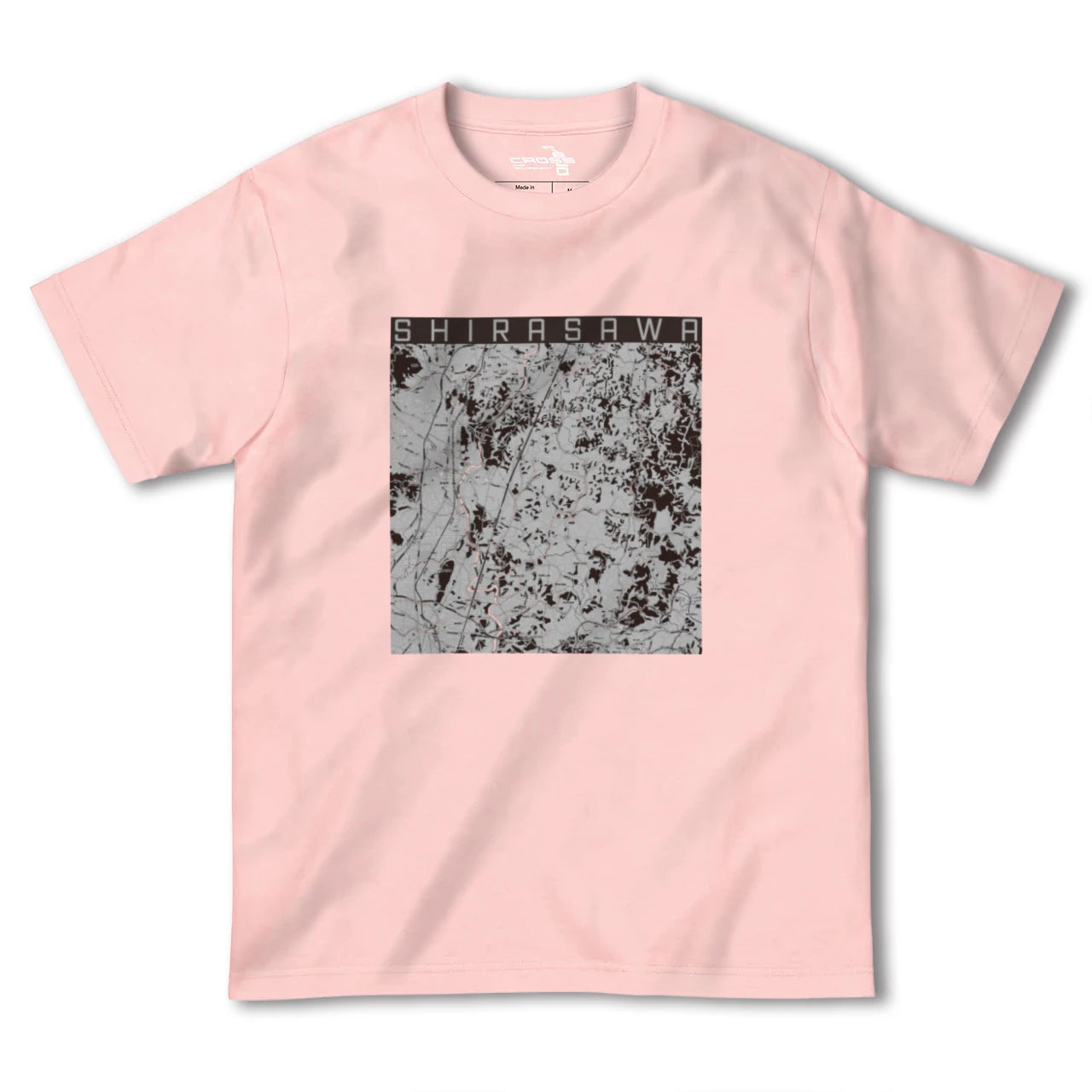 【白沢(福島県)】地図柄ヘビーウェイトTシャツ