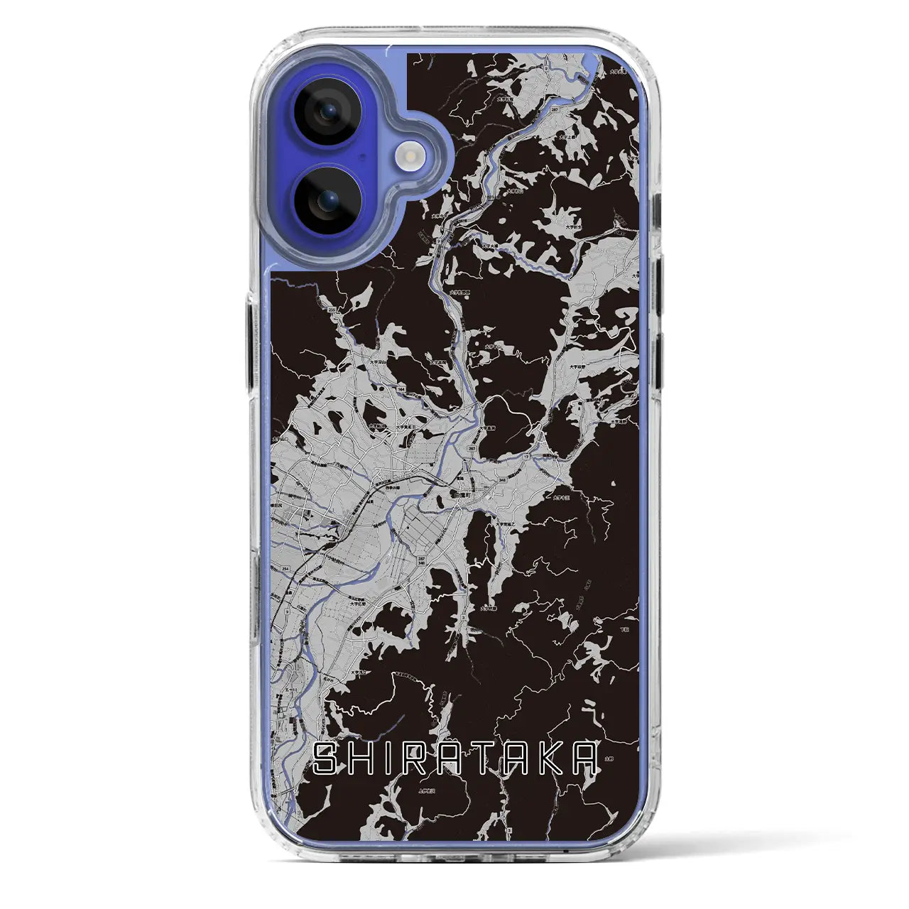 【白鷹(山形県)】地図柄iPhoneケース(MagSafeタイプ)