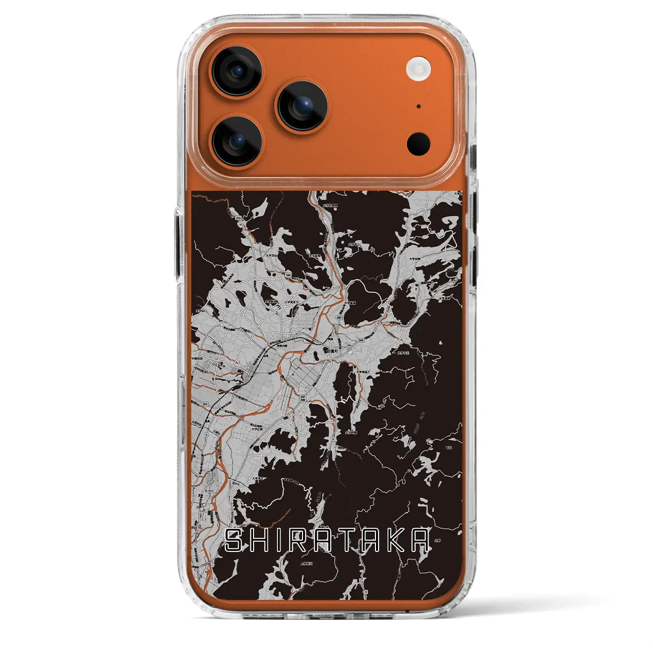 【白鷹(山形県)】地図柄iPhoneケース(MagSafeタイプ)