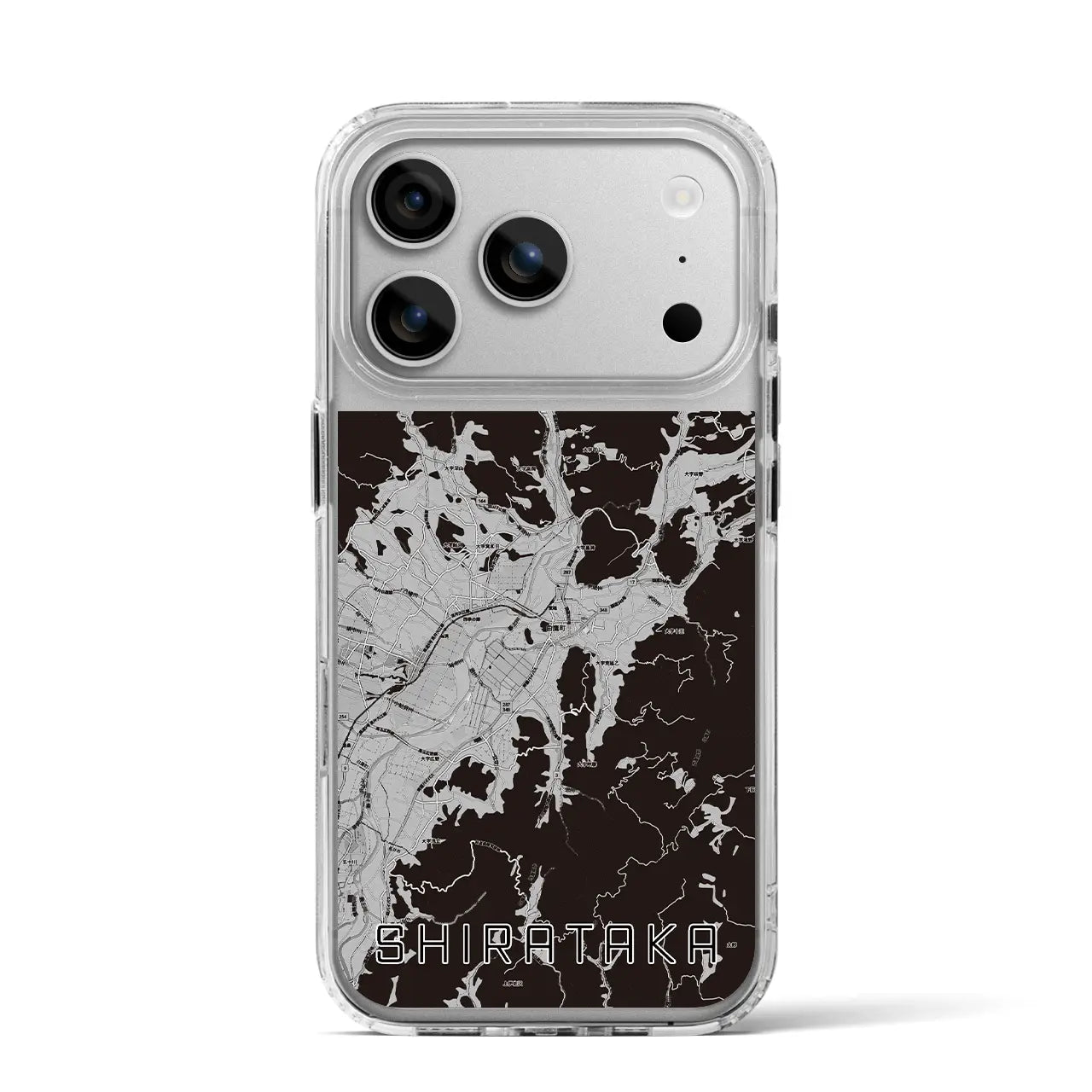 【白鷹(山形県)】地図柄iPhoneケース(MagSafeタイプ)