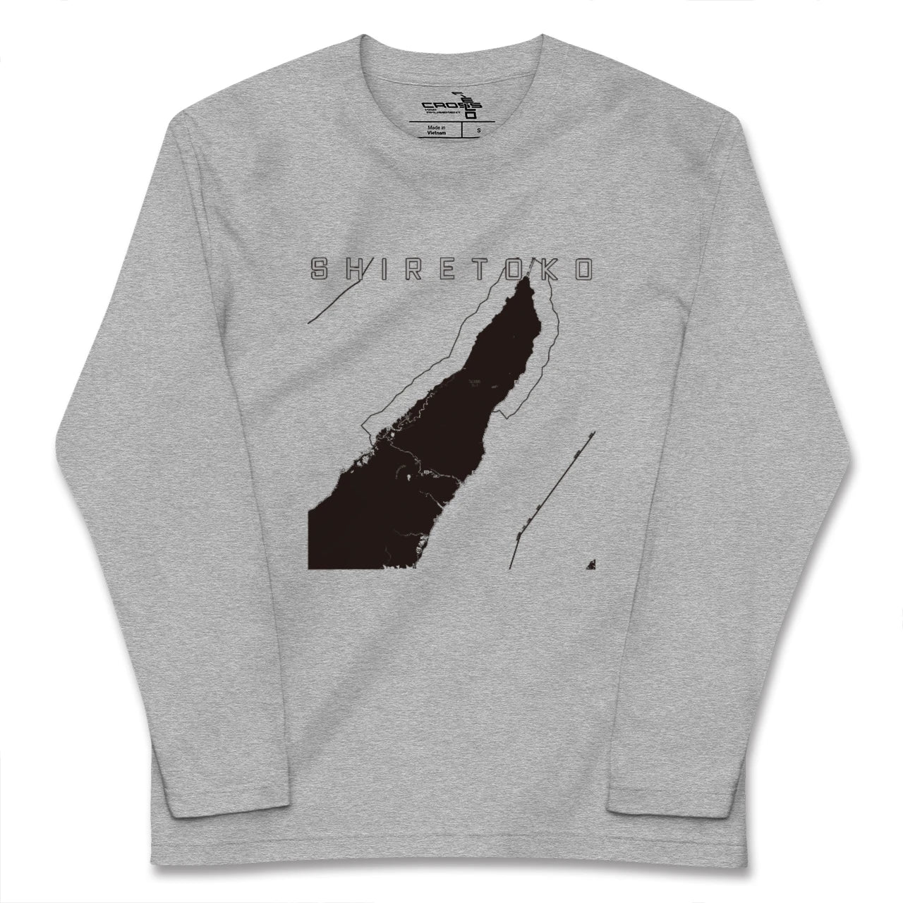 【知床(北海道)】地図柄ロングスリーブTシャツ