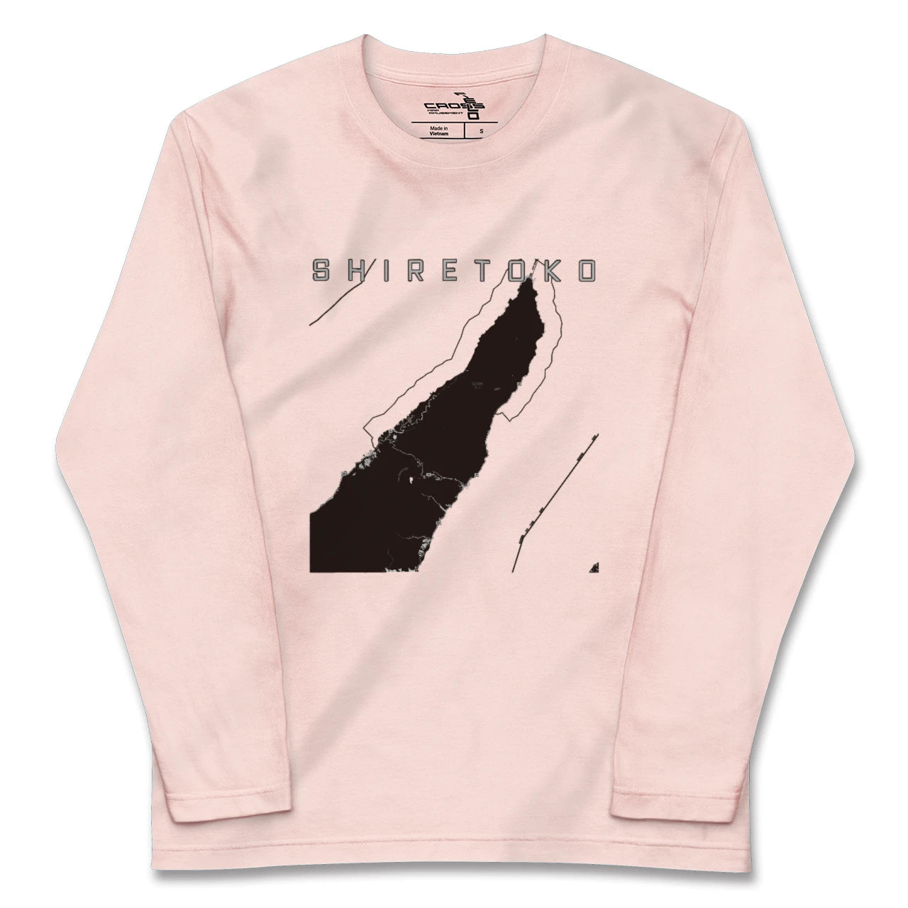 【知床(北海道)】地図柄ロングスリーブTシャツ