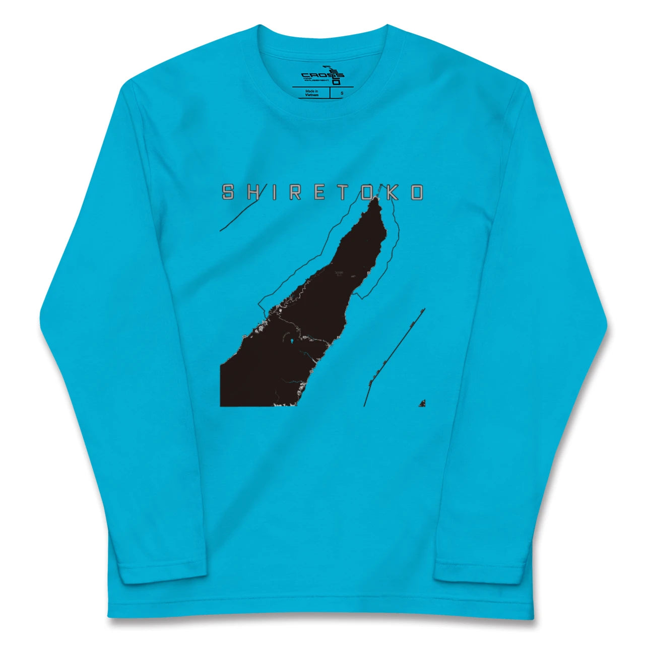 【知床(北海道)】地図柄ロングスリーブTシャツ