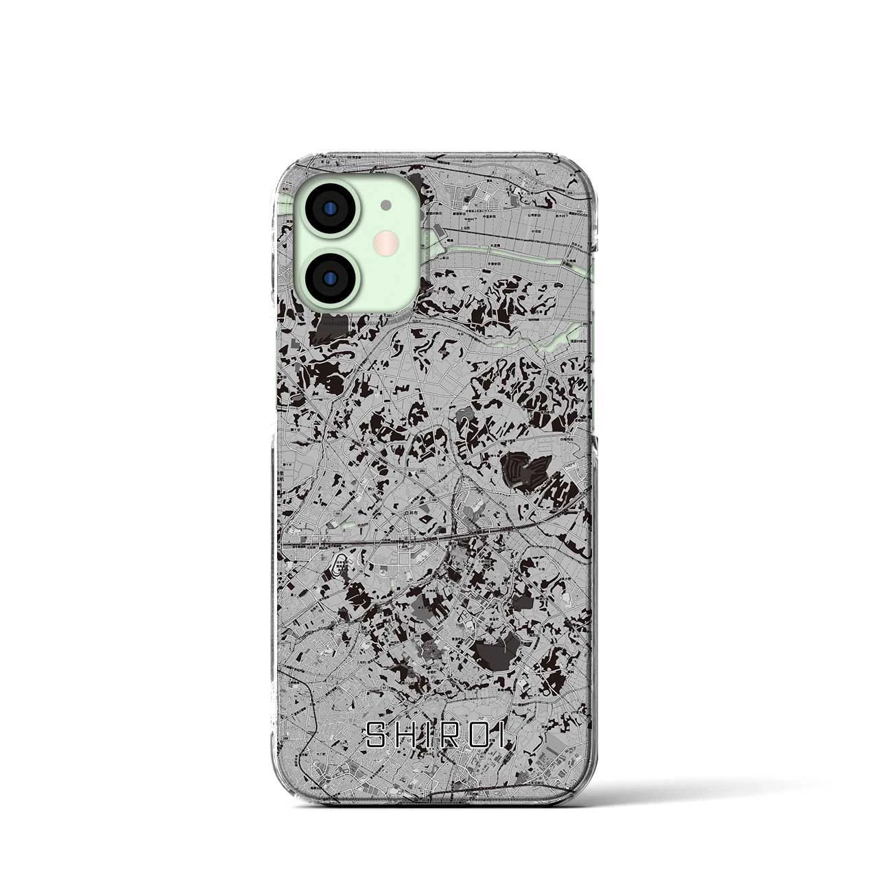 【白井(千葉県)】地図柄iPhoneケース(クリアタイプ)