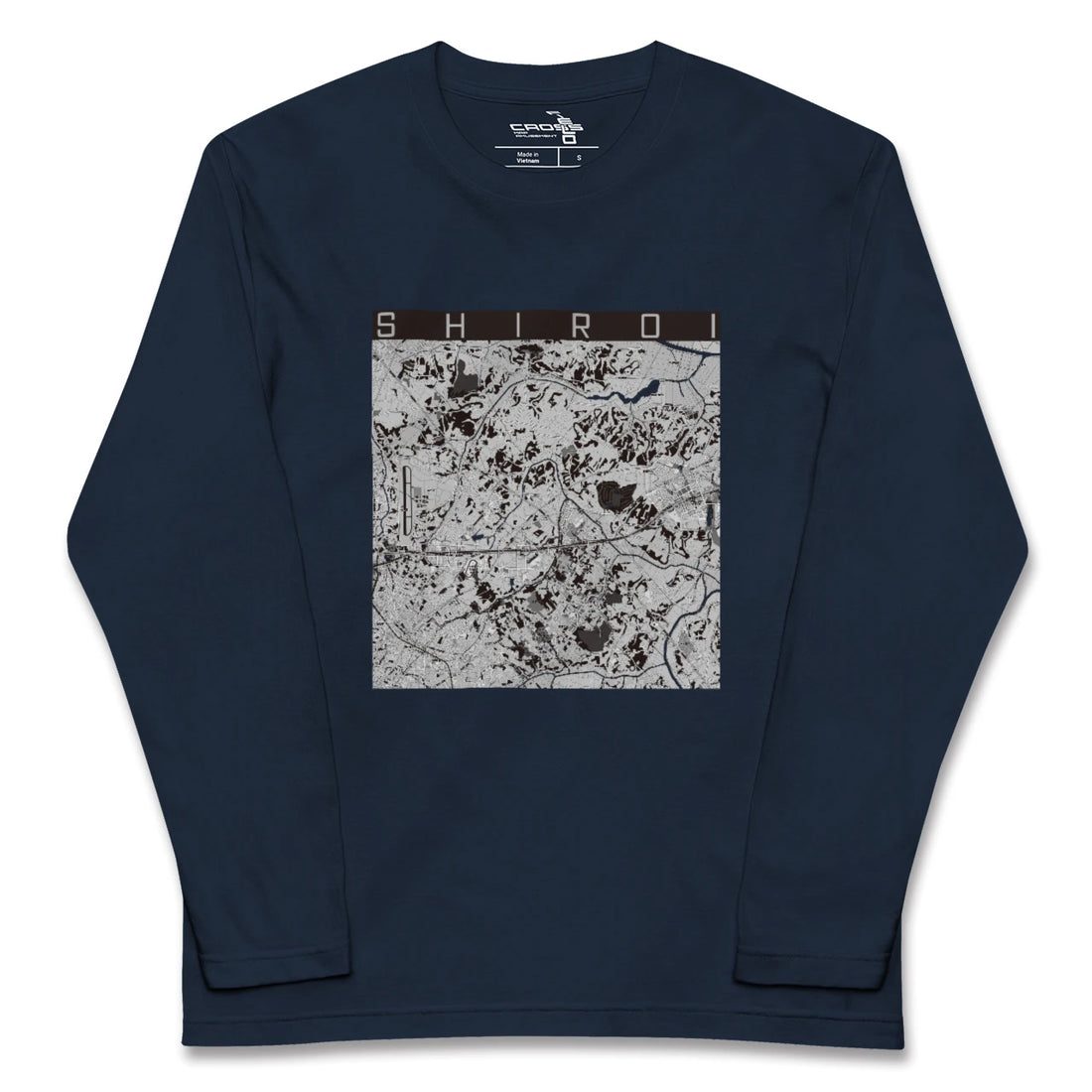 【白井(千葉県)】地図柄ロングスリーブTシャツ