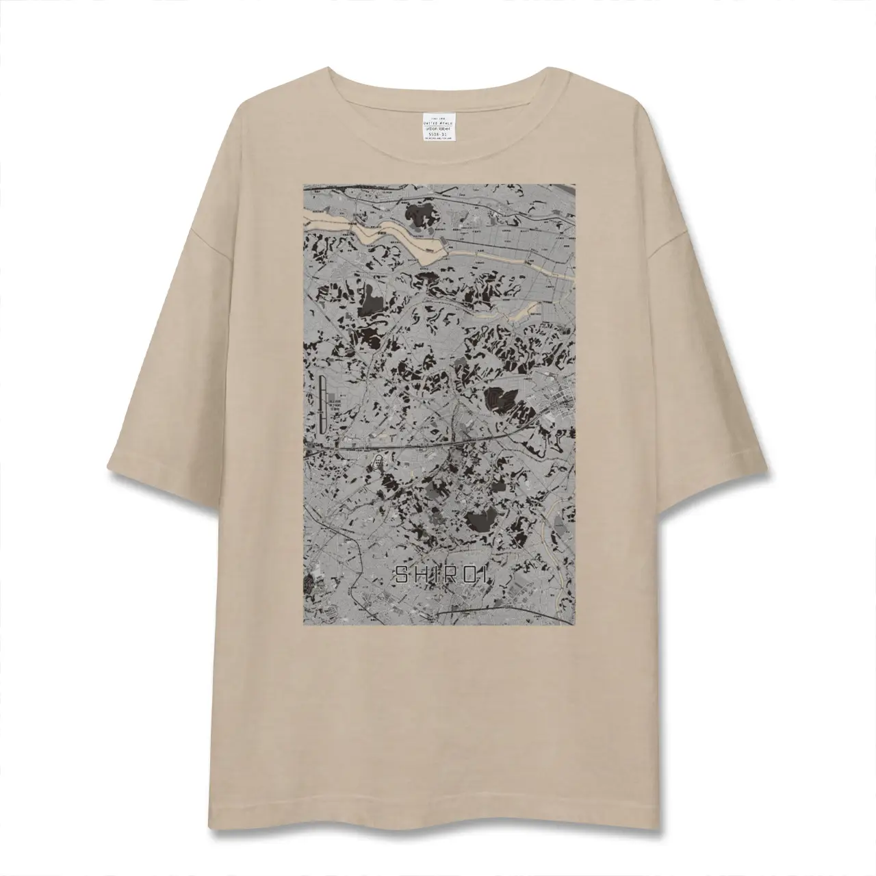 【白井(千葉県)】地図柄ビッグシルエットTシャツ