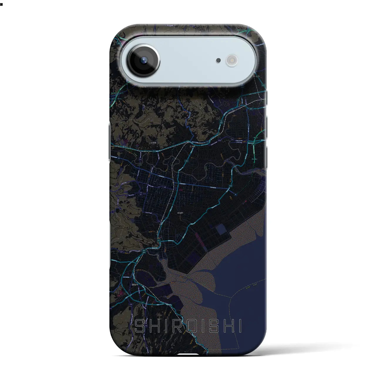 【白石(佐賀県)】地図柄iPhoneケース(バックカバータイプ)