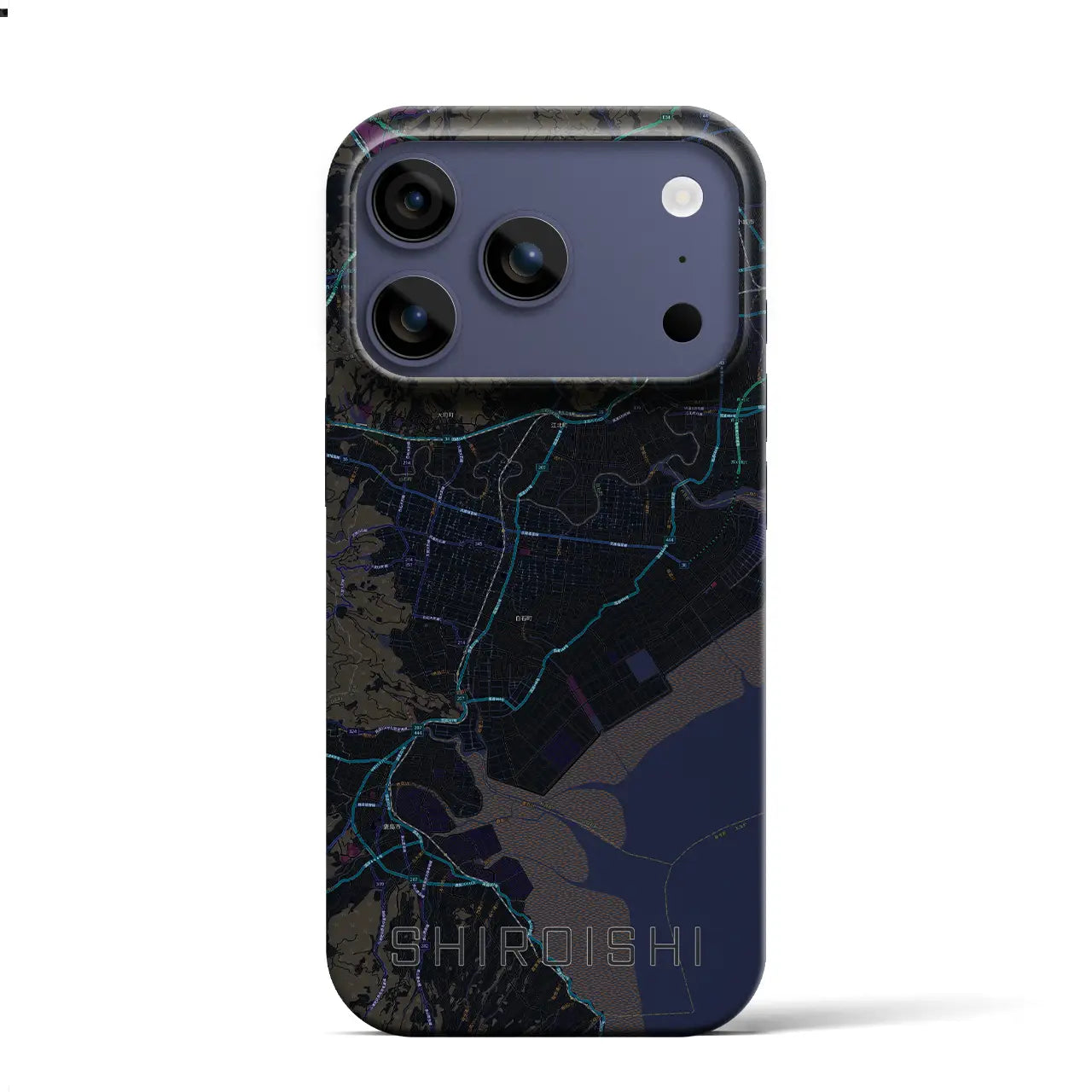 【白石(佐賀県)】地図柄iPhoneケース(バックカバータイプ)