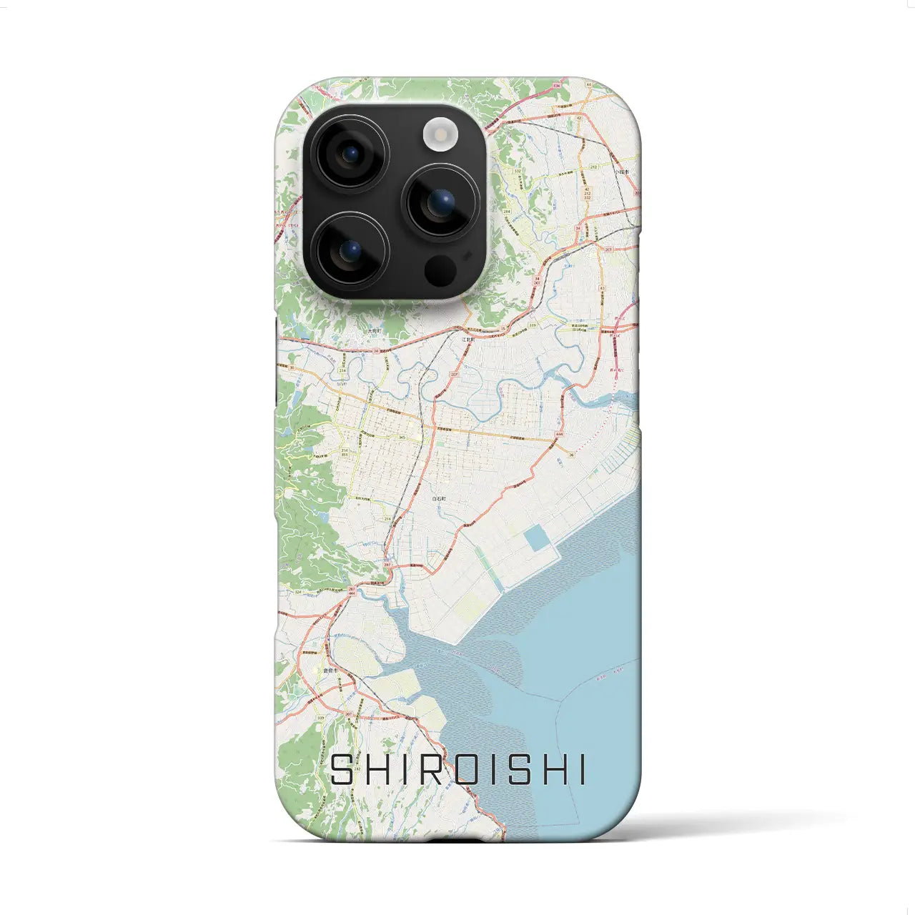 【白石(佐賀県)】地図柄iPhoneケース(バックカバータイプ)