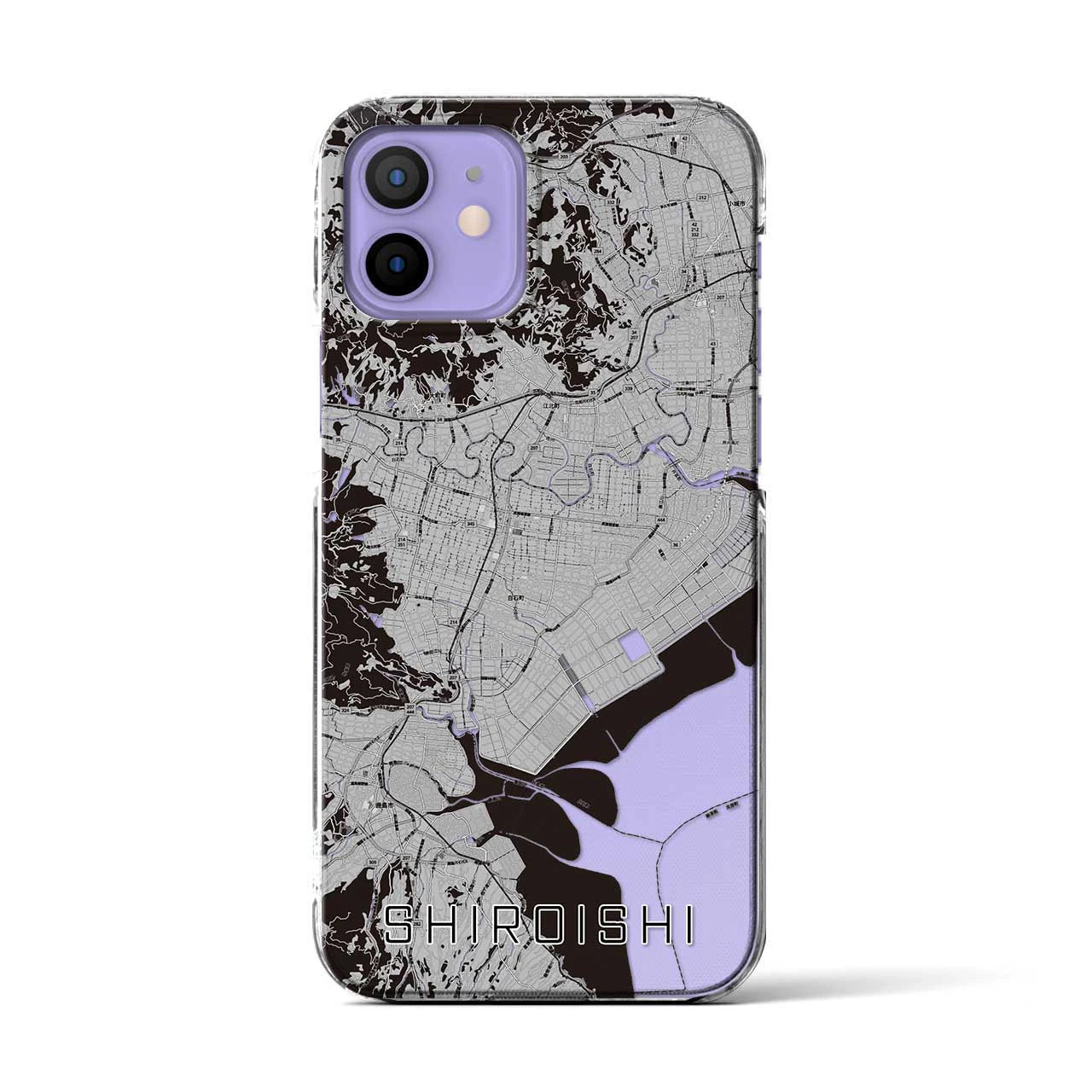 【白石(佐賀県)】地図柄iPhoneケース(クリアタイプ)