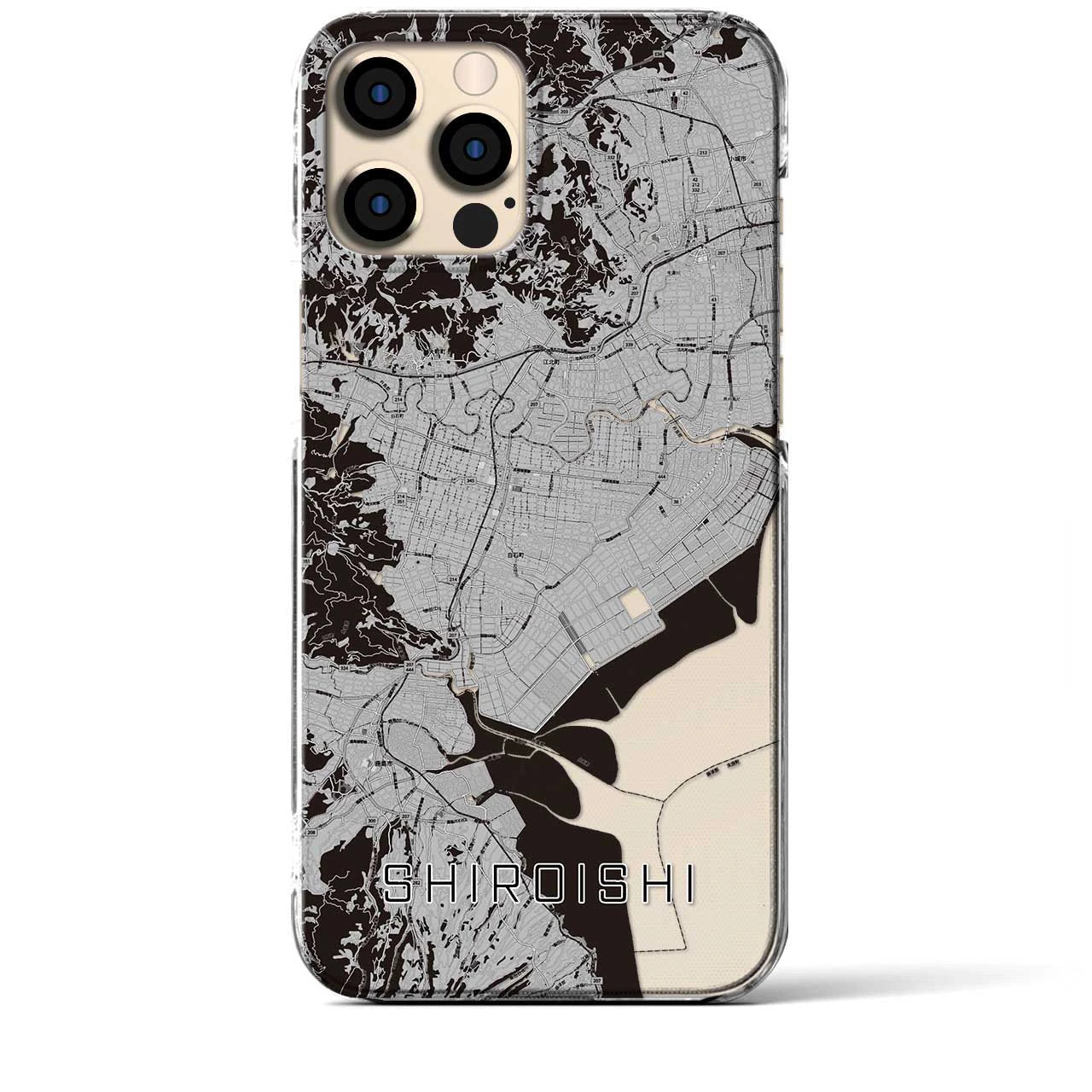 【白石(佐賀県)】地図柄iPhoneケース(クリアタイプ)