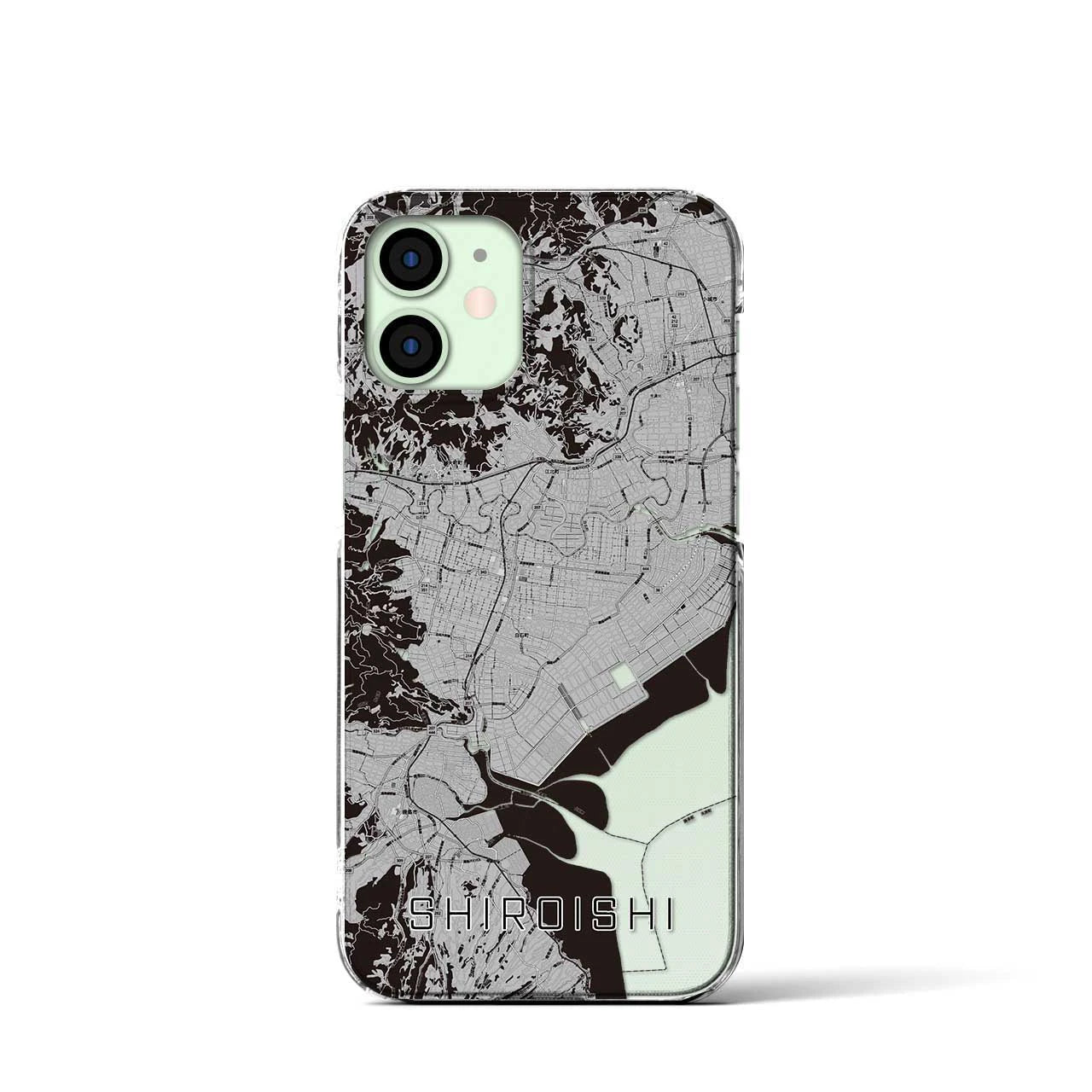 【白石(佐賀県)】地図柄iPhoneケース(クリアタイプ)