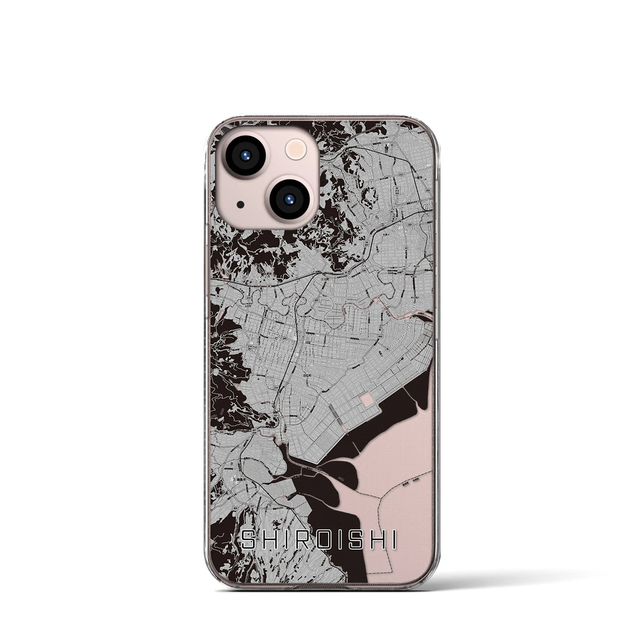 【白石(佐賀県)】地図柄iPhoneケース(クリアタイプ)