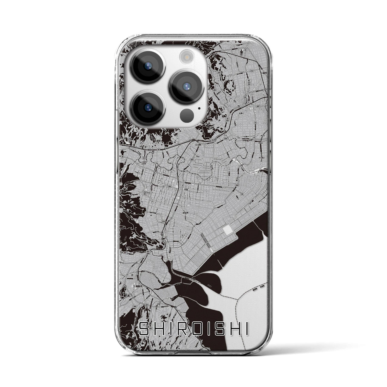 【白石(佐賀県)】地図柄iPhoneケース(クリアタイプ)