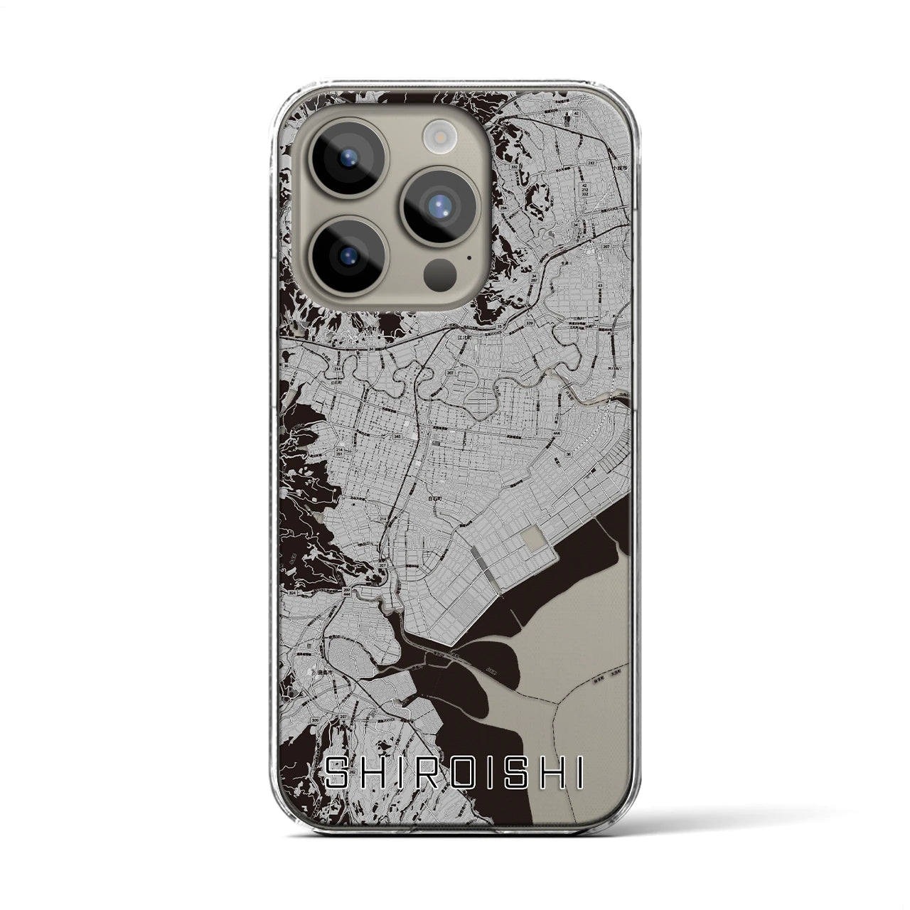 【白石(佐賀県)】地図柄iPhoneケース(クリアタイプ)