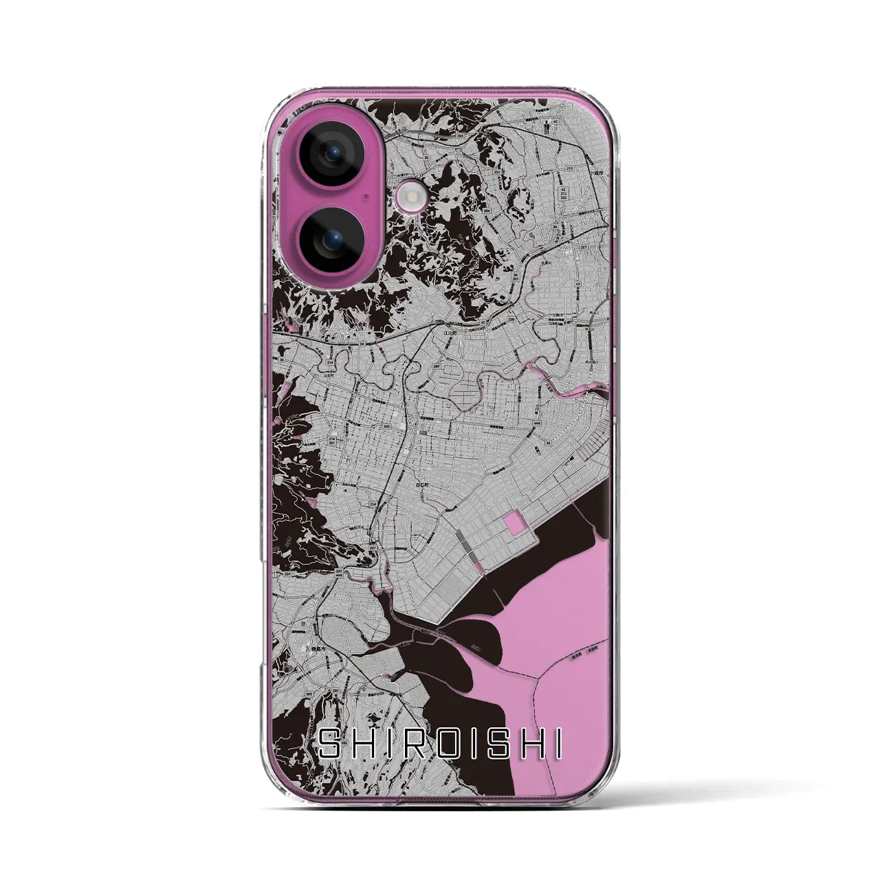 【白石(佐賀県)】地図柄iPhoneケース(クリアタイプ)